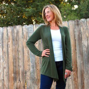 Olive Green Cardigan